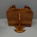 GABUR ThaiArtCraft Buddha Shelf Statue Stand Wall Rack Teak Wood Asian Style 10 Inches