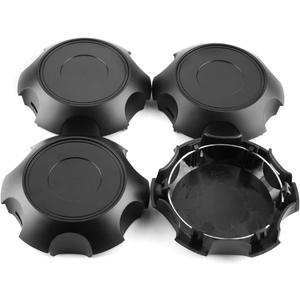 Wheel Center Cap 2005-2024 for TRD Tacoma FJ Cruiser 4Runner Rim Hubcap PTR20-35111, 4 pcs, Matte Black, Fits 6 Spoke 17" Wheel