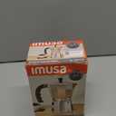 IMUSA 9 Cup Cast Aluminum Stovetop Coffeemaker, Moka Pot for Classic Cuban, Italian, and Espresso Style Coffee (Silver)