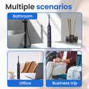Sonic Electric Toothbrush for Adults&Teens - 180 Days Battery Life, Seamless Button&48000RPM Rechargeable Tooth Brush, 4 Replacement Heads for Deep Clean/Smart Timer/4 Brushing Modes/IPX8 (Midnight Blue)