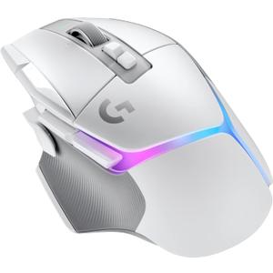 Logitech G502 X Plus Wireless Gaming Mouse: Optical Switches, LIGHTSYNC RGB, 13 Buttons, Infinite Scroll Toggle, <130 hr Battery Life, USB-C, PowerPlay Wireless Charging Capable, for PC/MacOS - White