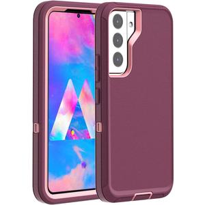 AICase for Galaxy S22 Plus Case with Screen Protector, Heavy Duty Drop Protection Rugged Shockproof/Dustproof Rugged Durable Case for Samsung Galaxy S22 Plus 6.6" (Night Purple/Baby Pink)