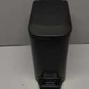 Cesun Small Bathroom Trash Can with Lid Soft Close, Step Pedal, 6 Liter / 1.6 Gallon Stainless Steel Garbage Can with Removable Inner Bucket, Anti-Fingerprint Finish (Matt Black)