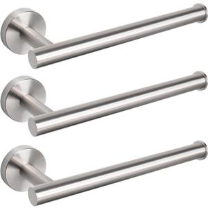 NearMoon Hand Towel Holder/Towel Ring, Thicken Stainless Steel Hand Towel Bar for Bathroom, Rustproof Wall Mounted Towel Rack, Contemporary Style Bath Accessories, 9 Inch (3 Pack, Brushed Nickel)