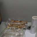 BOBOMOMO 62" Rustic Floor Lamp, Retro Farmhouse Standing Lamp with Rotary Switch, Resin Antique Gold Floor Lamp for Living Room, Bedroom, Dining Room, Nursery, Elegant Home Dcor