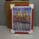 wyooxoo 8x12 Picture Frame Set of 2 Made of Solid Wood Red Photo Frames Display Pictures 6x8 with Mat or 8x12 Without Mat Colorful Frame For Tabletop Display or Wall