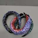 Ondder 6 Pack Bandana Headbands for Women Top Knot Headband Cute Head Bands for Women's Hair Turban Headband with Knot Hair Accessories for Women Girls