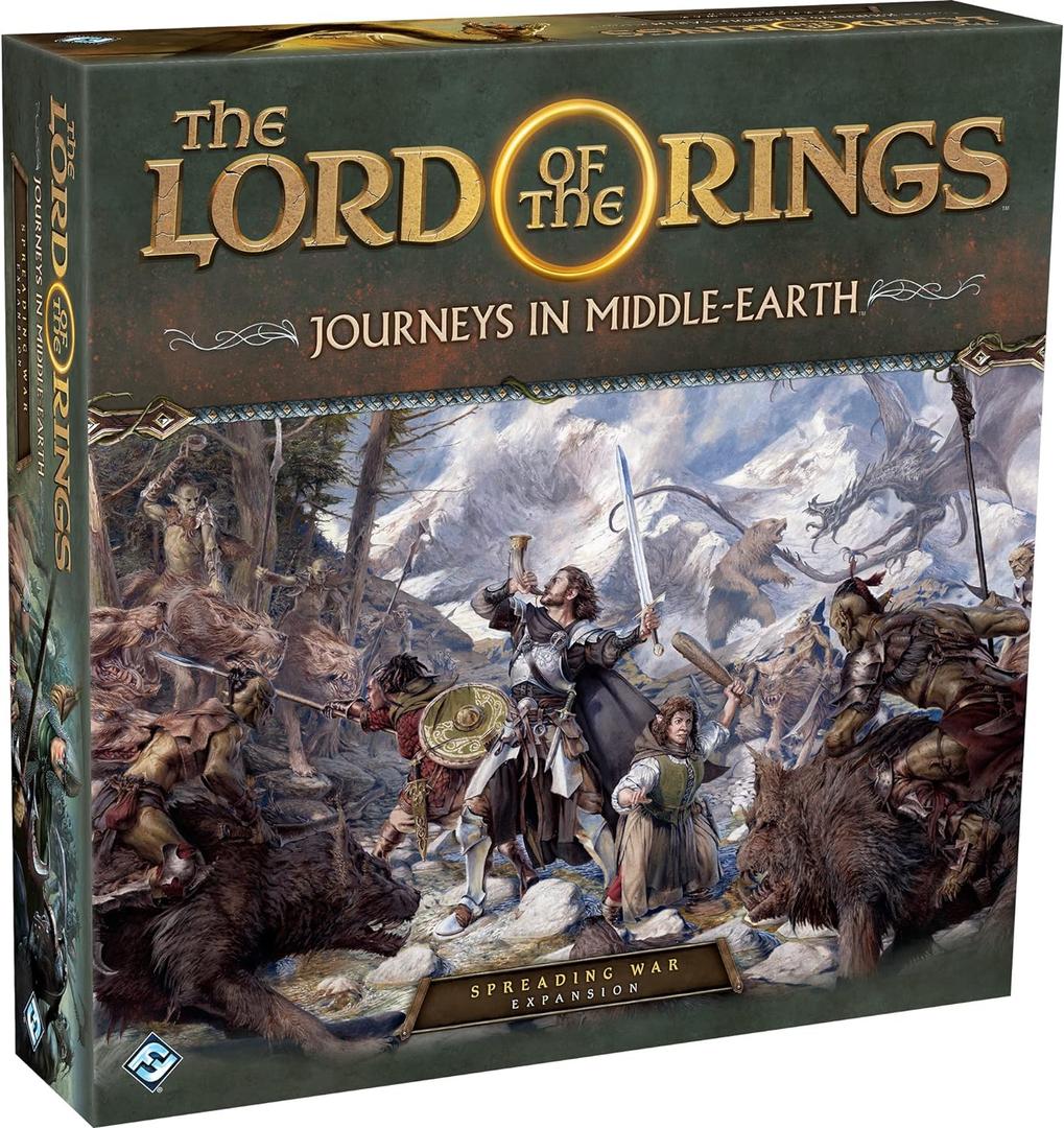 The Lord of the Rings Journeys in Middle-earth Spreading War Board Game EXPANSION - Adventure Board Game for Kids and Adults, Ages 14+, 1-5 Players, 60+ Minute Playtime, Made by Fantasy Flight Games
