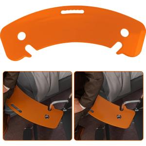 Curved Transfer Board Plastic Slide Board for Transferring to Wheelchair, Chair, Bed, Toilet, Car for Patient, Elderly, Disabled, 31.1 * 9.84 * 0.46" 3.64 lbs ABS Transfer Devices (Orange)