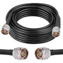 XRDS -RF N 20FT Type N Coax Extension Cable N Male to N Male Connector Pure Copper Low Loss Coaxial Cable