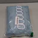 Siiluminisoy Boho Teal Shower Curtain Woven Fabric Shower Curtain, 72 x 72 Tufted Pleat Floral Puffs Textured Modern Farmhouse Minimalist Shower Curtain Set with Hooks for Bathroom