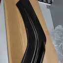 Universal front bumper lip 4 ps kits, spoiled splitter 2layer lip glossy black with red tongue.
