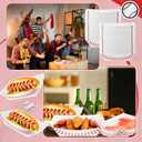 Roshtia 100 Pack Baseball Party Supplies Paper Food Trays Disposable Serving Tray Nacho Food Boats for Baseball Birthday Decorations(2lb)