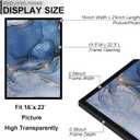 Fxojyvo 16x23 Picture Frame, Black Frame for 16 x 23 Inch Picture Poster Photo, Light Weight and High Transparent 16 by 23 Frame for Wall - 1 Pack/Black/16 x23