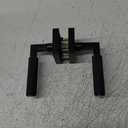 Asidrama 1 Pack Black Passage Door Handles, Door Lever with Door Knobs Indoor for Bedroom or Bathroom, Heavy Duty Door Handles Interior with Locks for Left Right Sided Doors 098