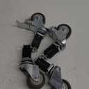 2inch Plug-in casters, Silent, high Load Capacity 4pcs Set (1” Square Tube Plug-in casters, 2with Brake 2without，The Wall Thickness Should be Less Than 1.2mm)