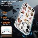 for iPhone 17 Case, Clear with Cute Pet Dog Pattern Compatible with Magsafe Soft Protective Case for Women Girl (White)