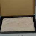 Toilet Paper Basket Organizer – Ash Wood Toilet Tank Tray with Metal Frame, Back of Tank or Top Bathroom Counter Storage – Black & Whitewashed Modern Decor