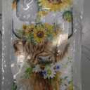 Summer Highland Cow Watercolor Sunflower Butter Yellow Case for iPhone 11 Pro