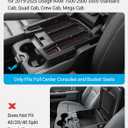 Motrobe Center Console Organizer Tray for Dodge RAM 1500 2500 3500 Armrest Storage Box Accessories 2026 2025 2024 2023 2022 2021 2020 2019