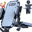 VICSEED Military-Grade Sturdy Car Phone Holder Mount, Upgraded Anti Shake Metal CD Slot & Air Vent Thick Case Friendly Phone Mount for Car Fit for iPhone 16 15 14 Samsung All Phones