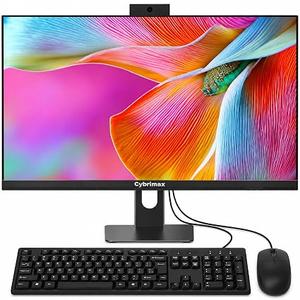 24" All in One Desktop Computer, i5 CPU Up to 3.3 GHz, 16GB RAM, 256 GB SSD
External WiFi 6 + BT Adapter, Integrated Graphics, Space-Saving AIO PC for Home Office Business