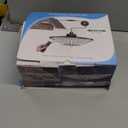 Solar Shed Light Outdoor Indoor Solar Powered Motion Sensor Light 198LED 1200LM Daytime Work Light with 5 Lighting Modes Remote Control IP65 Waterproof Solar Hanging Barn Ligh for Home Gazebo Shop (Black)