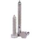 1/2" x 5" Hex Head Lag Screws Bolts for Wood, 304 Stainless Steel 18-8, Heavy Duty Lag Bolts, Hexagon Head Wood Deck Screws 5 PCS