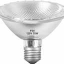 Jaenmsa Par30 Long Neck Halogen Flood Bulbs 75W 120V, Par30 Halogen Indoor Floodlight Bulbs Outdoor E26 Dimmable 2700K Bulb 2 Pack for 56in Recessed/Ceiling Can/Accent/Tracking Lights