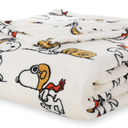 Berkshire Blanket Peanuts® VelvetLoft® Cute Character Snoopy Plush Blanket,Peanuts Red Baron 80x45"
