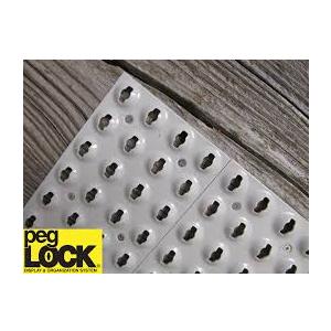 Peg Lock Boards  Display Organization System 4x24 In 2 Pack