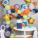 C.R. Gibson CBGL-25507 Out of This World Balloon Garland Kit Party Decorations, Balloon Sizes Vary, Multicolor, 82 Pieces