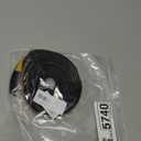 Weather Stripping Door Seal Strip (1/2 Inch X 1/4 Inch X 16Feet), Strong Adhesive, Lightproof, Soundproof, Weatherproof Foam Tape Insulation for Sliding Door, Front Door Frame, Windows- Black