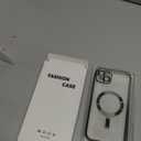 Misea Magnetic for iPhone 15 Plus Case Compatible with MagSafe [Never Yellowing] [Military Grade Drop Protection] Full Camera Lens Protector Plating Soft Clear Phone Case for Women, Green