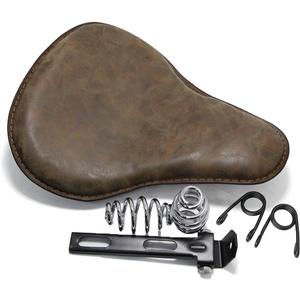 13" Brown Motorcycle Solo Seat Bracket Cushion for Harley Davidson Sportster