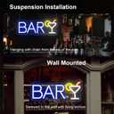 Bar Neon Sign 14x 9 in, Led Neon Light Decor for Home,Restaurant,Music Concert,Pub,Cocktails Party