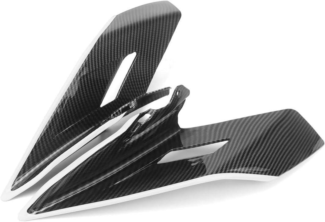 Motorcycle Wind Screen Aerodynamic Winglets ABS Batwing Wind Deflector Fairing Kits for CFMOTO 450SS 450SR 450SRS 2022 2023 2024 2025 CF Moto 450ss Accessories (C-White) (Large)