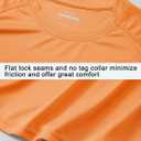 Willit Men's Rash Guard Swim Shirts UPF 50+ Long Sleeve Shirts Sun Protection SPF Hiking Fishing UV Shirt (Orange, XXL)