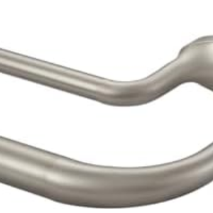 Mayrhyme Brushed Nickel Double Curtain Rods for Windows 48-84 Inches,1 Inch Adjustable Double Wrap Around Blackout Curtain Rod with Aluminum Finials and Brackets, Pack of 2
