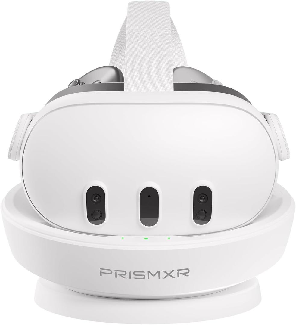 Charging Dock Compatible with Meta Quest 3, Effortless Drop-and-Charge Station, Space-Saving (Without Charger)