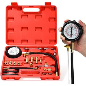 NP Diesel Fuel Pressure Gauge Kit Petrol Fuel Pressure Tester Fuel Injection Pump Diagnostic Tool
