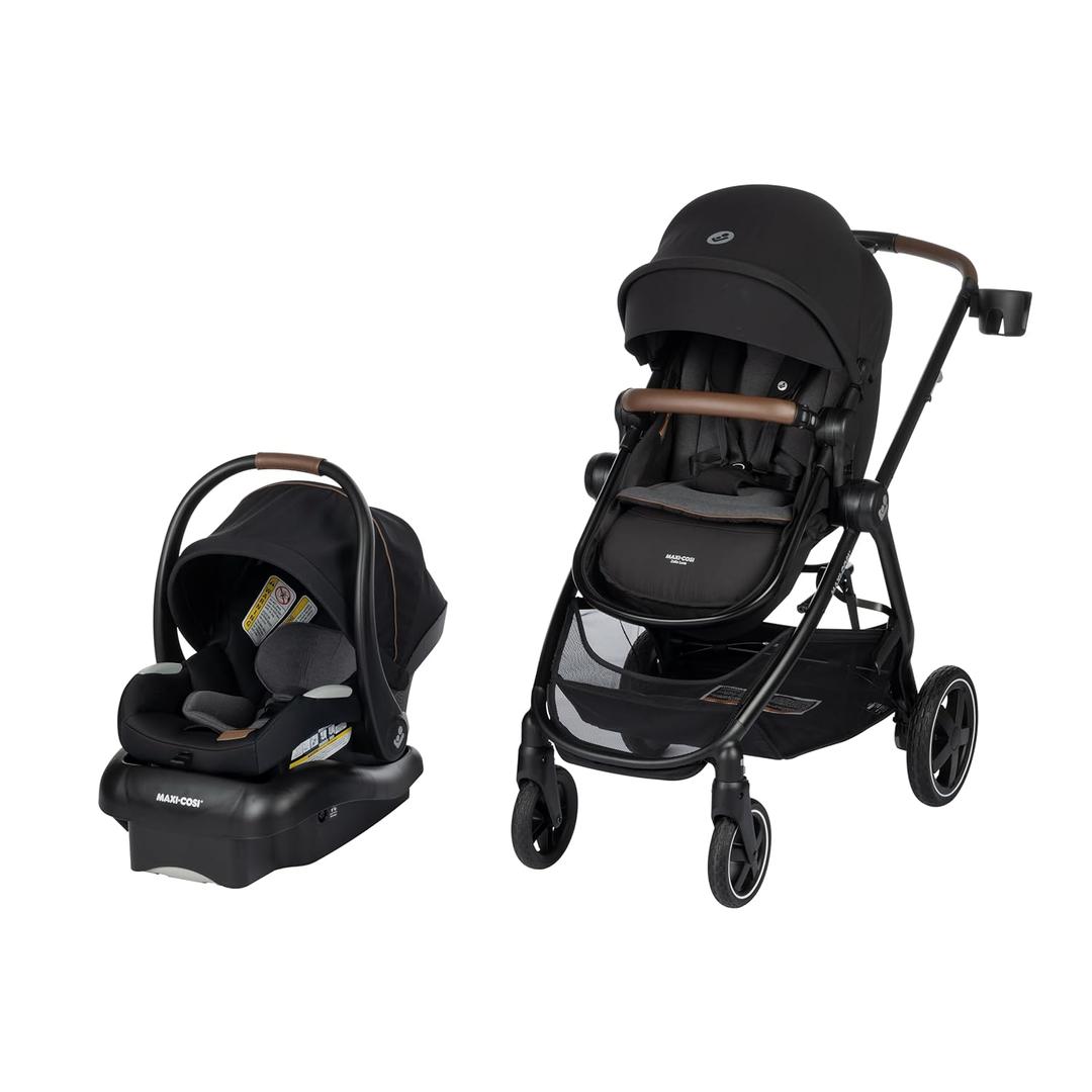 Maxi-Cosi Zelia Luxe 5-in-1 Modular Travel System in New Hope Black