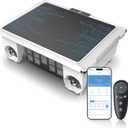 T2B Solar Pool Skimmer Robot via App & Remote Control, 2026 Upgraded Automatic Robotic Pool Surface Cleaner with 24/7 Cleaning, Dual Charging, Auto-Dock & Smart Nav, Inground & Above-Ground Pools