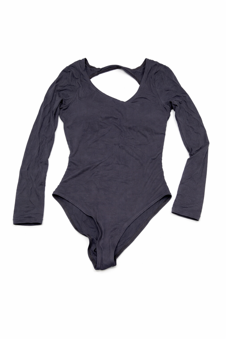 Bodysuit Dark Gray With Push Up S/M