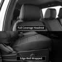 EKR F150 Seat Covers for (4 Door,SuperCrew) 2015-2020 Ford F150 & (CrewCab) 2017-2022 F250/F350/F450 SuperDuty Limited/King Ranch/Lariat/Platinum,Heavy-Duty Waterproof,Neoprene(Black)