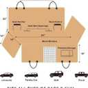 Lassie Dog Car Seat Covers for Back Seat Waterproof with Mesh Visual Window Durable Scratchproof Nonslip Dog Car Hammock with Universal Size Fits for Cars, Trucks & SUVs