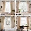 Double Curtain Rod, 1 Inch Black Extra Long Dual Curtain Rods 72 to 144 Inch with Aluminium Modern End Cap Finial, Adjustable Heavy Duty Window Treatment Rods, Telescopic Metal Double Drapery Pole Set