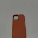 Vooii Compatible with iPhone 14 Case,[Silky Touch Premium Liquid Silicone] [Soft Anti-Scratch Microfiber Lining], Ultra Slim Shockproof Protective Case for iPhone 14 - Caramel