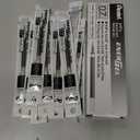 Pentel Refill Ink for EnerGel Liquid Gel Pen, (0.7mm), Medium Line, Needle Tip, Black Ink, Box of 12 (LRN7-A)