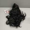 Topcosplay Black Wigs for Women Long Wavy Middle Part Full Wigs Halloween Cosplay Synthetic Wig